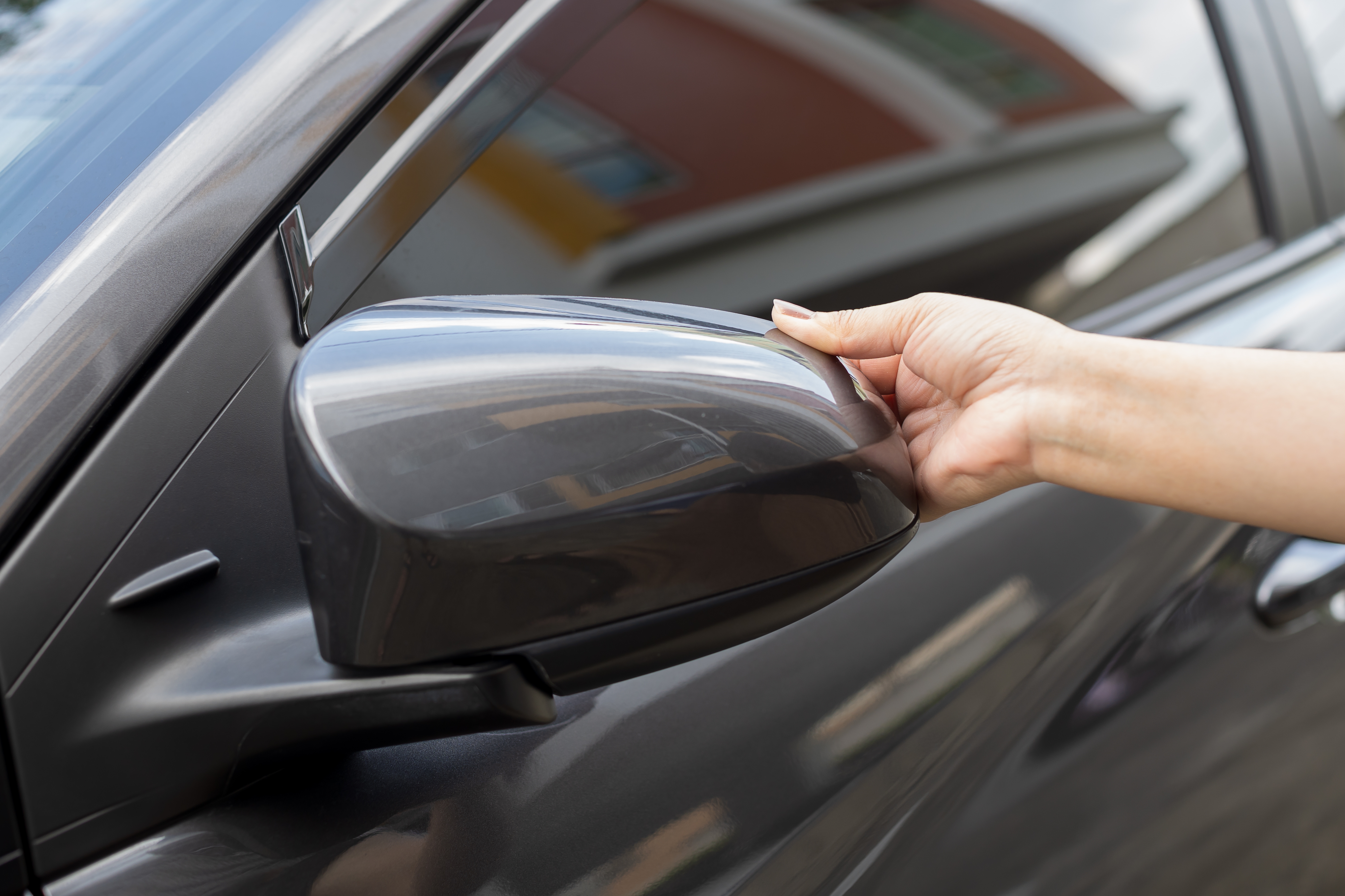 Folding your side mirrors in can help protect them from hail damage, or at least minimize it.
