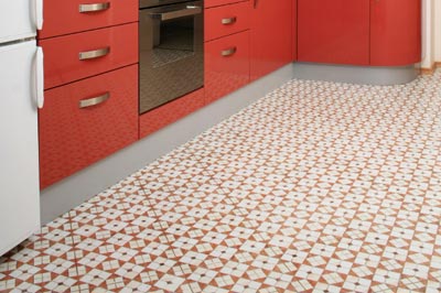 Vinyl floor with unique pattern